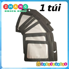 Túi zip đựng đồ chơi xếp hình Minifigures loại dày có lỗ