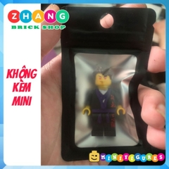 Túi zip đựng đồ chơi xếp hình Minifigures loại dày có lỗ