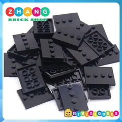 Đế base trưng bày đồ chơi xếp hình minifigures 2 x 4 màu đen