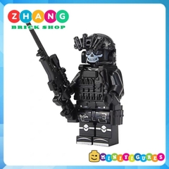 Đồ chơi xếp hình set 6 lính đặc nhiệm SWAT GHOST bóng ma lắp ráp Minifigures đầy đủ phụ kiện