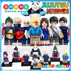Đồ chơi xếp hình Jujutsu Kaisen Maki Inumaki Geto Rika Okkotsu Gojo Nanami Kento Panda Minifigures WM6140