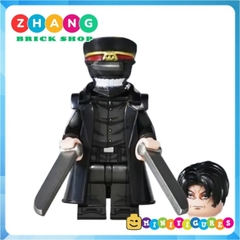 Đồ chơi xếp hình Chainsaw man Katana man trong Thợ săn quỷ Minifigures WM2527 A
