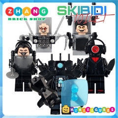 Đồ chơi xếp hình Skibidi Toilet Humanoid toilet man Titan cameraman Gman Female agent Minifigures KDL823