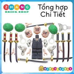 Đồ chơi xếp hình One Piece Roronoa Zoro Haki trong đảo hải tặc Minifigures DY658 659 DY659