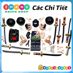 Đồ chơi xếp hình ONE PIECE Roronoa Zoro haki trong đảo hải tặc Minifigures DY660 661 DY661