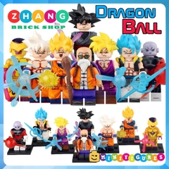 Đồ chơi xếp hình dragon ball Son Goku Master Roshi Jiren - Son Gohan - Gogeta - Frieza Super Saiyan Minifigures WM6178