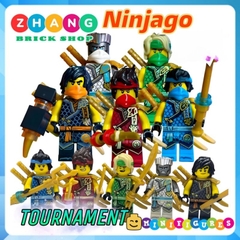 Đồ chơi xếp hình Ninjago Tournament Kai Lloyd Cole Jay Nya Zane Dragons Rising Minifigures custum