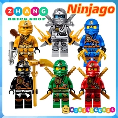 Đồ chơi xếp hình Ninjago Tournament Kai cole lloyd jay Zane titanium bản đẹp Minifigures