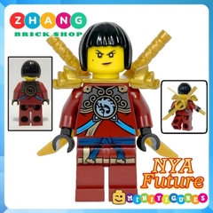Đồ chơi xếp hình Ninjago Future Nya Pilot Kabuki trang trí bánh sinh nhật Minifigures Custum