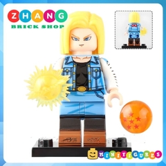 Đồ chơi xếp hình Dragon Ball Krillin  - Tien Shinhan Yamcha Son Gohan Son Goku Android 17 Minifigures WM6180