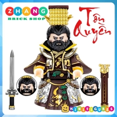 Đồ chơi xếp hình Tam quốc Tôn Quyền Đông Ngô Sun Quan trang trí bánh sinh nhật Minifigures