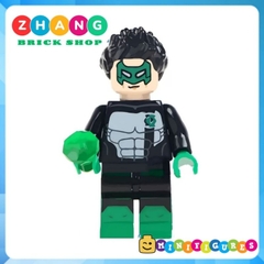 Đồ chơi Xếp hình gồm Green Lantern - Hal Jordan - Stewart - Super Man - Poison Ivy - Batman - Robin Minifigures WM6013