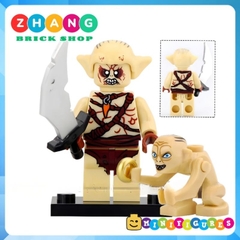 Đồ chơi xếp hình the lord of the ring Goblin Ringwraith Witch King Sauren Frodo Merry Sam Peregrin Minifigures TV6401
