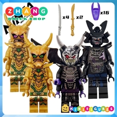 Đồ chơi xếp hình Ninjago mặt quỷ Oni Lloyd Oni Garmadon Zhang Brick Shop Minifigures