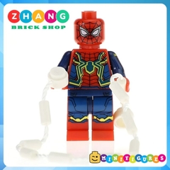 Đồ chơi xếp hình Superman El Dorado Iron Spider Killmonger Groot Lobo Captain Boomerang Minifigures POGO PG8109