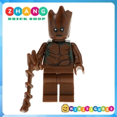 Đồ chơi xếp hình Superman El Dorado Iron Spider Killmonger Groot Lobo Captain Boomerang Minifigures POGO PG8109
