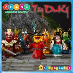 Đồ chơi xếp hình Tây Du Ký Tôn ngộ không Bạch long vương kim ngân giác đại vương tể tướng rùa Minifigures Bekool 3031C