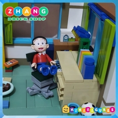Đồ chơi xếp hình Doraemon phòng ngủ của Nobita và mèo máy Doremon Minifigures Keeppley K20402
