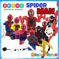 Đồ chơi xếp hình người nhện Spider man Venom Carnage Miles Morales Superior Iron Spider Minifigures SY127
