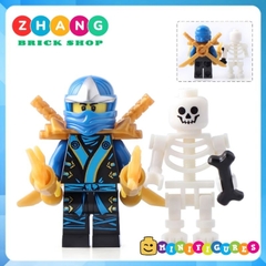 Đồ chơi xếp hình Ninjago Kimono Kai Jay Zane Cole Golden Lloyd tặng kèm Minifigures xương