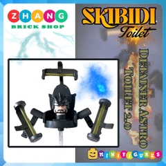 Đồ chơi lắp ráp Skibidi Toilet Detainer Astro Toilet 2.0 Minifigures K2184 KDL825 [Zhang Brick Shop]