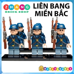 Đồ chơi lắp ráp Lính Mỹ nội chiến Hoa Kỳ American Civil War Minifigures N401 N402 [Zhang Brick Shop]