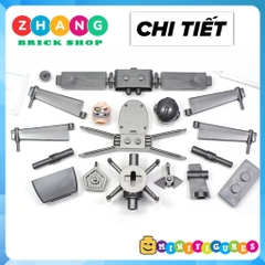 Đồ chơi lắp ráp Skibidi Toilet Interceptor Astro Toilet man Minifigures KDL833 K2221 [Zhang Brick Shop]