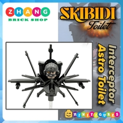 Đồ chơi lắp ráp Skibidi Toilet Interceptor Astro Toilet man Minifigures KDL833 K2221 [Zhang Brick Shop]
