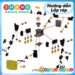 Đồ chơi lắp ráp Skibidi Toilet Gman 5.0 Minifigures KDL838 K2251 [Zhang Brick Shop]