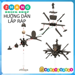 Đồ chơi lắp ráp Skibidi Toilet Interceptor Astro Toilet man Minifigures KDL833 K2221 [Zhang Brick Shop]