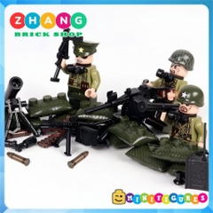 Đồ chơi lắp ráp Chiến tranh Triều Tiên 1950 Korean War Bộ binh Mỹ Minifigures 71020 [Zhang Brick Shop]