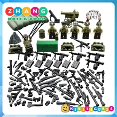 Đồ chơi lắp ráp Chiến tranh Triều Tiên 1950 Korean War Bộ binh Mỹ Minifigures 71020 [Zhang Brick Shop]