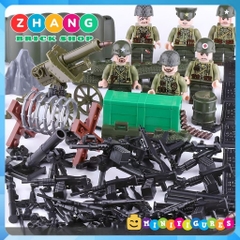 Đồ chơi lắp ráp Chiến tranh Triều Tiên 1950 Korean War Bộ binh Mỹ Minifigures 71020 [Zhang Brick Shop]