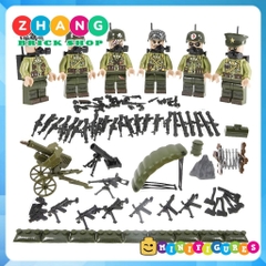 Đồ chơi lắp ráp Chiến tranh Triều Tiên 1950 Korean War Bộ binh Mỹ Minifigures 71020 [Zhang Brick Shop]