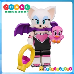 Đồ chơi lắp ráp Super Sonic Miles Prower Eggman Rogue The Bat Knuckles Amy Rose Shadow Minifigures KDL835 Zhang Brick