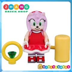 Đồ chơi lắp ráp Super Sonic Miles Prower Eggman Rogue The Bat Knuckles Amy Rose Shadow Minifigures KDL835 Zhang Brick