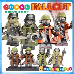 Đồ chơi lắp ráp chiến binh hậu tận thế Fallout thế chiến Minifigures MY711 714 Zhang Brick Shop