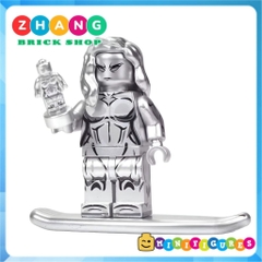 Đồ chơi lắp ráp Silver Surfer trong siêu anh hùng Fantastic four Minifigures TV6214 TV1117 Zhang Brick Shop
