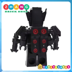 Đồ chơi lắp ráp Large Speakerman trong Skibidi Toilet Minifigures KDL846 K2299 Zhang Brick Shop