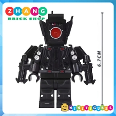Đồ chơi lắp ráp Large Speakerman trong Skibidi Toilet Minifigures KDL846 K2299 Zhang Brick Shop