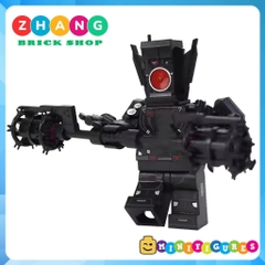 Đồ chơi lắp ráp Large Speakerman trong Skibidi Toilet Minifigures KDL846 K2299 Zhang Brick Shop