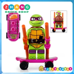 Đồ chơi lắp ráp Ninja rùa Mutant Ninja Turtles Donztello - Leonardo - Raphael - Michel Angelo Minifigures KDL817