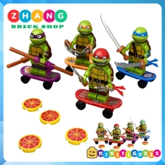 Đồ chơi lắp ráp Ninja rùa Mutant Ninja Turtles Donztello - Leonardo - Raphael - Michel Angelo Minifigures KDL817