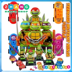 Đồ chơi lắp ráp Ninja rùa Mutant Ninja Turtles Donztello - Leonardo - Raphael - Michel Angelo Minifigures KDL817