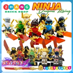 Đồ chơi lắp giáp ninjago Dragons Rising 4 Kai Cole Lloyd Nya Zane Wu Sora Arin Minifigures Zhang Brick Shop