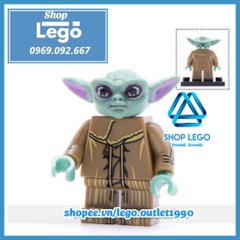 Xếp hình Rey - Finn - Kylo Renn - Dark Rey - Lando - Chewbacca - Emperor Palpatine - Baby Yoda Lego Minifigures WM6081
