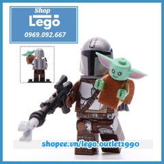 Xếp hình Star Wars The Mandalorian Chiến tranh giữa các vì sao Lego Minifigures Wm899A