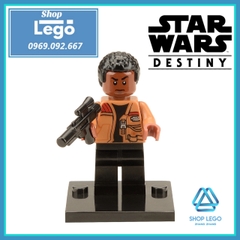 Xếp hình Star Wars Rey - Poe Dameron - Tasu Leech - Chewbacca - Han Solo - Finn Lego Minifigures Xinh X0104