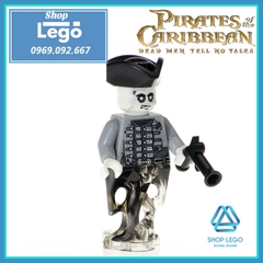 Xếp hình Pirates of the Caribbean Jack Sparrow - Carina - Barbossa - Henry - Scurm - Gibbs Lego Minifigures Xinh X0160