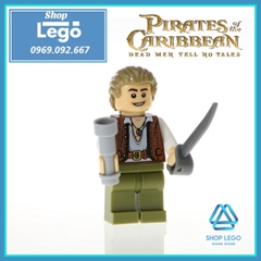Xếp hình Pirates of the Caribbean Jack Sparrow - Carina - Barbossa - Henry - Scurm - Gibbs Lego Minifigures Xinh X0160